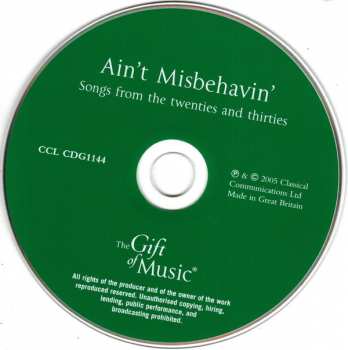 CD Various: Ain't Misbehavin' (Songs From The Twenties & Thirties)