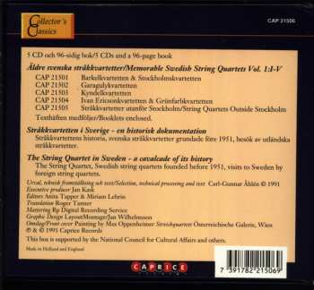 5CD/Doos Various: Äldre Svenska Stråkkvartetter = Memorable Swedish String Quartets