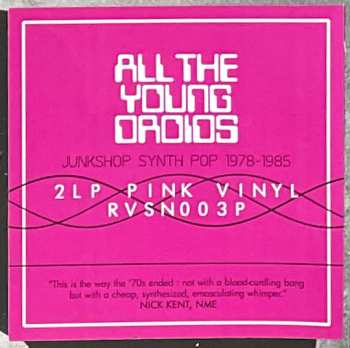 2LP Various: All The Young Droids - Junkshop Synth Pop 1978-1985 CLR | LTD