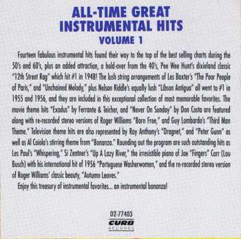 CD Various: All-Time Great Instrumental Hits Volume 1