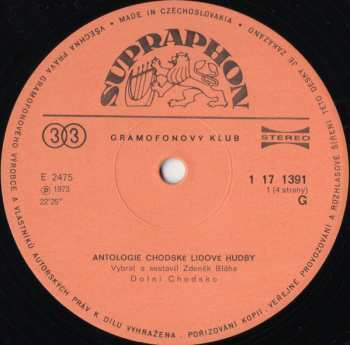 2LP/Doos Various: Antologie Chodské Lidové Hudby