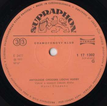 2LP/Doos Various: Antologie Chodské Lidové Hudby