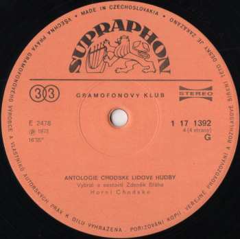 2LP/Doos Various: Antologie Chodské Lidové Hudby