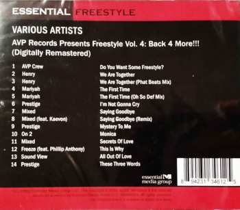 CD Various: AVP Records Presents Freestyle Vol. 4: Back 4 More!!!