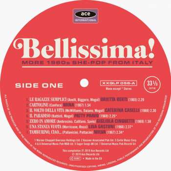 LP Various: Bellissima! More 1960s She-Pop From Italy LTD | CLR