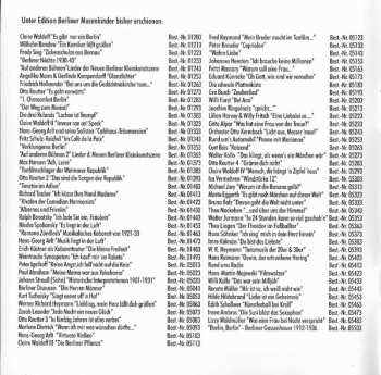 CD Various: Berlin, Berlin... (Berliner Gassenhauer 1912-1936)