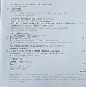 2CD Various: Best Of Klassik 2022 (Die Grosse Gala Der Opus Klassik-Preisträger)