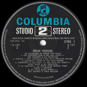 LP Various: Break-Through - An Introduction To Studio Two Stereo