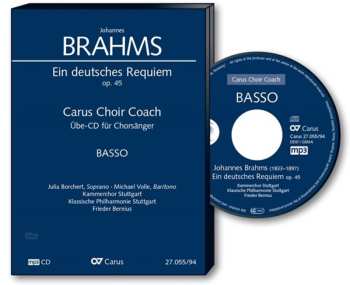 CD Various: Carus Choir Coach - Johannes Brahms: Ein Deutsches Requiem Op.45 (bass)