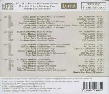4CD Various: Celebrating 50 Years Devoted To British Music (Set Two: Gordon Jacob ~ William Wordsworth)