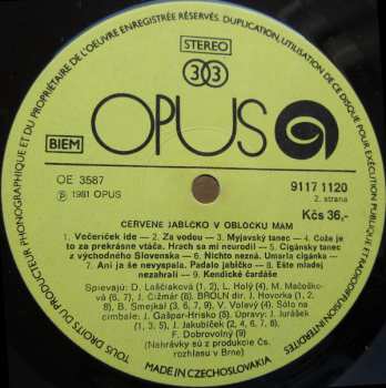 LP Various: Červené Jabĺčko V Oblôčku Mám