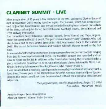 CD Various: Clarinet Summit