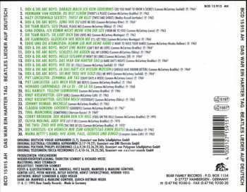 CD Various: Das War Ein Harter Tag - Beatles Lieder Auf Deutsch
