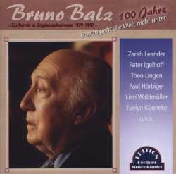 CD Various: Davon Geht Die Welt Nicht Unter: 100 Jahre Bruno Balz