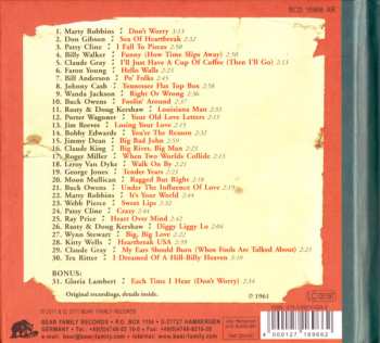 CD Various: Dim Lights Thick Smoke & Hillbilly Music - Country & Western Hit Parade - 1961