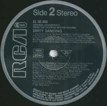 LP Various: Dirty Dancing (Original Soundtrack From The Vestron Motion Picture)