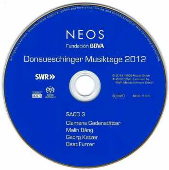 3SACD Various: Donaueschinger Musiktage 2012
