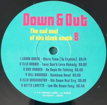 LP Various: Down & Out (The Sad Soul Of The Black South)