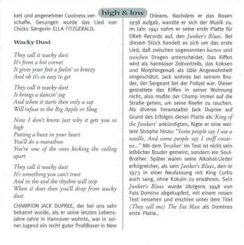 CD Various: Drug Songs (1917-1944 - High & Low)