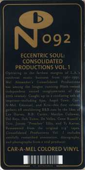2LP Various: Eccentric Soul: Consolidated Productions Vol. 1 CLR