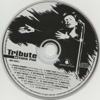 CD Various: Tribute To Edith Piaf