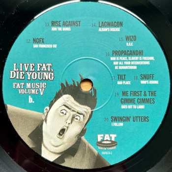 LP Various: Fat Music Volume V: Live Fat, Die Young