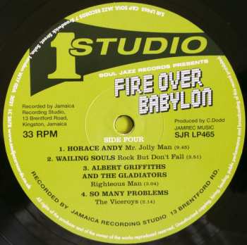 2LP Various: Fire Over Babylon (Dread, Peace And Conscious Sounds At Studio One)
