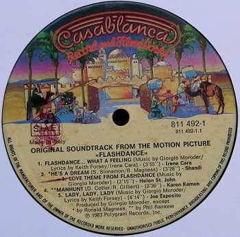 LP Various: Flashdance (Original Soundtrack From The Motion Picture)