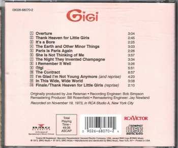 CD Various: Gigi ... The Original Broadway Cast Recording