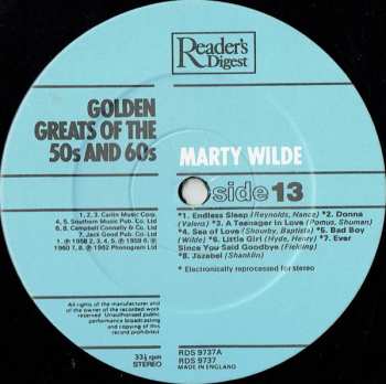 11LP/Doos Various: Golden Greats Of The 50s And 60s