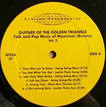 2LP Various: Guitars Of The Golden Triangle · Folk And Pop Music Of Myanmar (Burma) Vol. 2