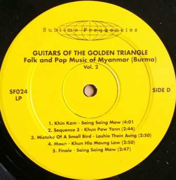 2LP Various: Guitars Of The Golden Triangle · Folk And Pop Music Of Myanmar (Burma) Vol. 2