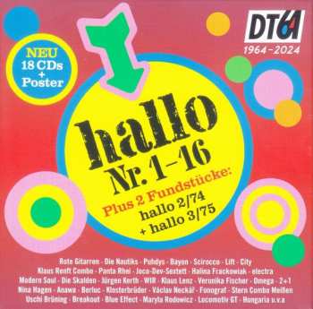 18CD/Doos Various: Hallo Nr. 1-16 + Hallo 2/74 + Hallo 3/75 LTD