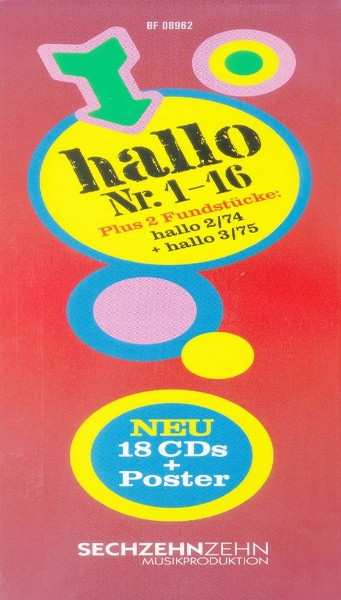 18CD/Doos Various: Hallo Nr. 1-16 + Hallo 2/74 + Hallo 3/75 LTD