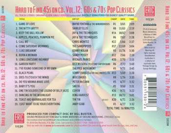 CD Various: Hard To Find 45s On CD Volume 12: 60s & 70s Pop Classics