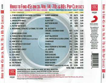 CD Various: Hard To Find 45s On CD, Volume 14: 70s & 80s Pop Classics