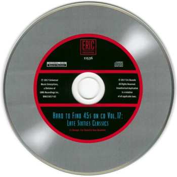 CD Various: Hard To Find 45s On CD, Volume 17: Late Sixties Classics