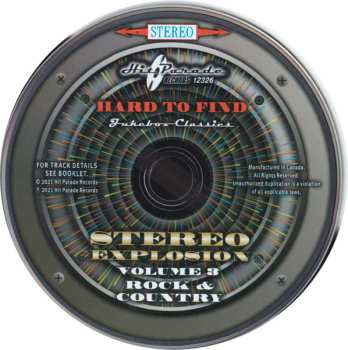CD Various: Hard To Find Jukebox Classics – Stereo Explosion Volume 3: Rock & Country
