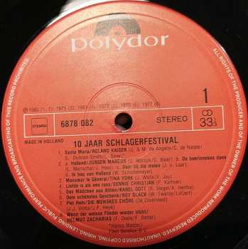 2LP Various: Harry Thomas Presenteert 10 Jaar Schlagerfestival
