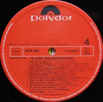 2LP Various: Harry Thomas Presenteert 10 Jaar Schlagerfestival