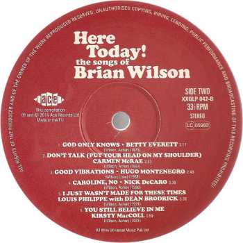 LP Various: Here Today! (The Songs of Brian Wilson) CLR