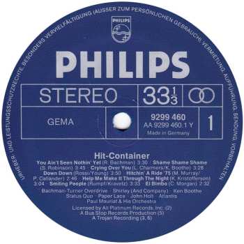 LP Various: Hit-Container