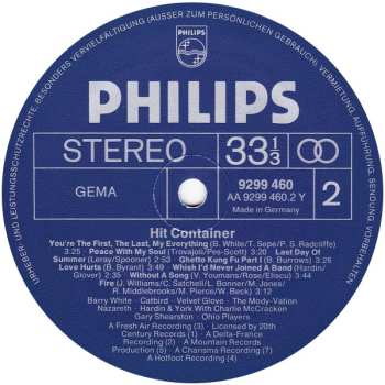 LP Various: Hit-Container