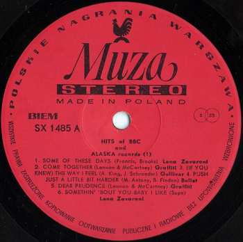LP Various: Hits Of BBC And Alaska Records 1