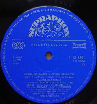 3LP/Doos Various: Hudba Na Zámku V Českém Krumlově (2xLP+ BOOKLET+BOX)