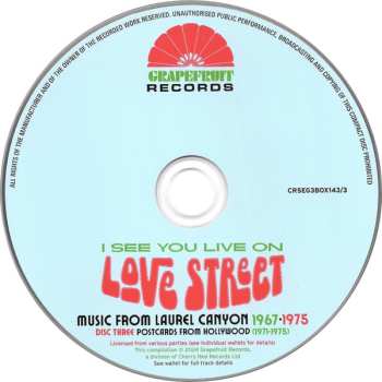 3CD/Doos Various: I See You Live On Love Street (Music From Laurel Canyon 1967-1975)