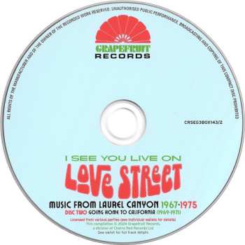 3CD/Doos Various: I See You Live On Love Street (Music From Laurel Canyon 1967-1975)