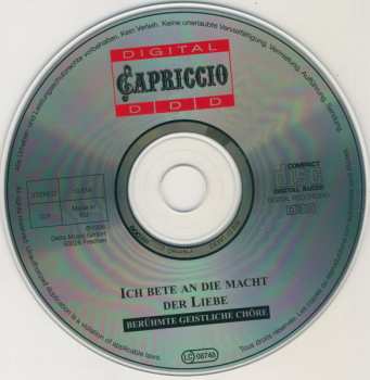 CD Various: Ich Bete An Die Macht Der Liebe (Geistliche Chöre)