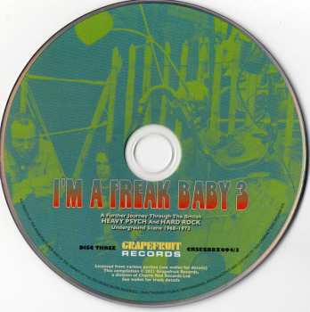 3CD/Doos Various: I'm A Freak Baby 3 (A Further Journey Through The British Heavy Psych And Hard Rock Underground Scene 1968-1973) 