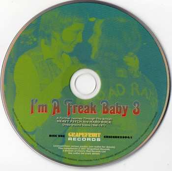 3CD/Doos Various: I'm A Freak Baby 3 (A Further Journey Through The British Heavy Psych And Hard Rock Underground Scene 1968-1973) 